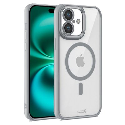 COOL funda para teléfono móvil 17 cm (6.7) Plata, Transparente
