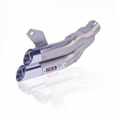 IXIL Dual Hyperlow L2X Silencer Stainless Steel / Aluminium polished - Honda CB600F-S 170-648