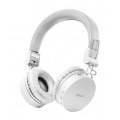 Trust Auriculares Inalambricos Bluetooth Tones - 25 Horas de Reproduccion - Diseño Plegable - Color Blanco