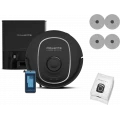 Robot aspirador Rowenta X-Plorer Serie 375+ RR8985E0, 8000 Pa, autovaciado, láser 360°, negro