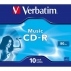 Cd-R Verbatim Music 16X/ Caja10Uds