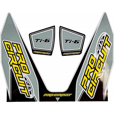 Ti-6 Exhaust Decals PRO CIRCUIT DC22TI6-GRAY