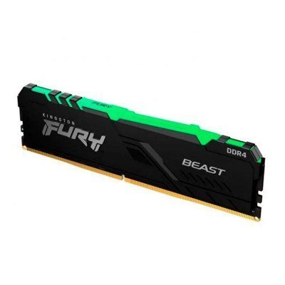 Memoria RAM Kingston FURY Beast RGB 16GB/ DDR4/ 3200MHz/ 1.35V/ CL16/ DIMM