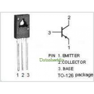Transistor PNP 180V 1,5A TO126C 2SB649A