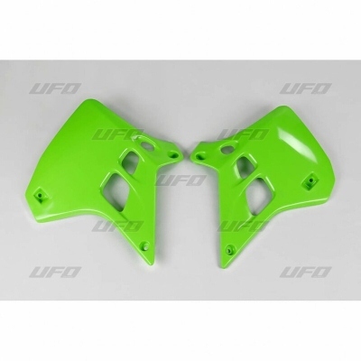 Plásticos laterales de radiador UFO Kawasaki verde KA02728-026 KA02728#026