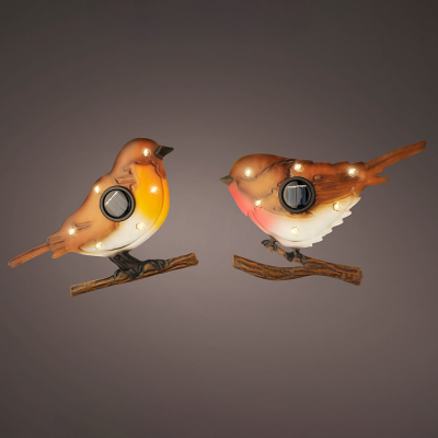 Figura luz solar pájaro solar metalico 1,2v 894881 colores/modelos surtidos