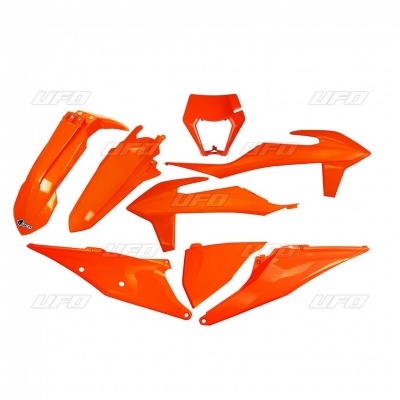 Kit plástica UFO naranja flúor KTM EXC/EXC-F KTKIT527@FFLU