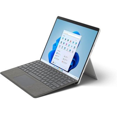 Portátil / Tablet Reacondicionado Microsoft Surface Pro 8 1982 13\ táctil / I5-10th / 8GB / 256Gb SSD / Win 10 Pro / Teclado con kit de conversion / Gris Teclado Rojo / Grado A