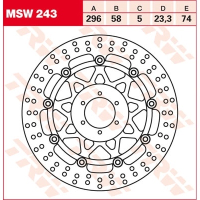 Discos de freno TRW MSW243