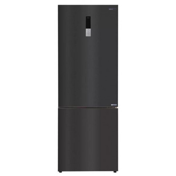 Frigorífico combi Infiniton FGC-432WC85DDN, 185.5 x 70.3 x 70.3 cm, Total No Frost, clase D, 130 kWh/año, 35 dB, 442 litros, Fresh Zone 0°C, dark inox