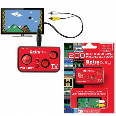 Consola Retro Controller Retroplay - 200 Juegos | Plug & Play | Mando Integrado | Conexión AV