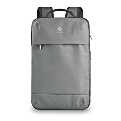 NGS Monray Sacks Horizon Mochila Expandible para Portatil hasta 14,1 - Suave Acolchado Interno - Resistente al Agua - Bolsillo Antirrobo - 10L Expandible a 20L - Color Gris