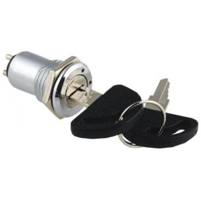 Interruptor Llave 3 posiciones 2A/125Vac OFF-ON-ON