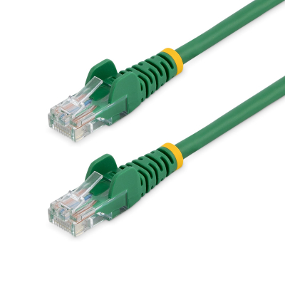 Cable de Red de 0,5m Verde Cat5e Ethernet RJ45 sin Enganches