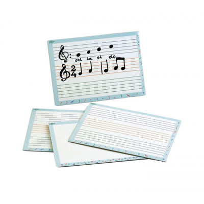 PIZARRA DOBLE BLANCA PENTAGRAMA 21X30CM FBO 800P