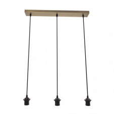 Armazon Regleta Nia 3xe27 Cuero Regx60x6cm
