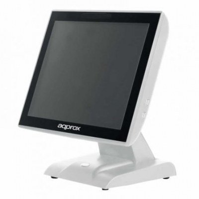 TPV APPROX APPTPV01WH BLANCO - INTEL J1900 QC 2GHZ - 4GB - 64GB SSD - PANTALLA 15/38.1CM TÁCTIL - VISOR VFD 2 LINEAS*20 CARACTERES