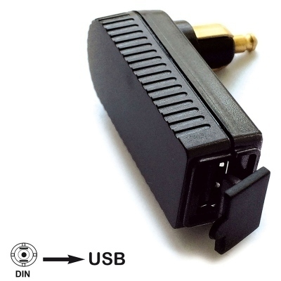 Adaptador clavija BMW/Triumph BAAS USB4 Mini DIN-USB integrado USB4