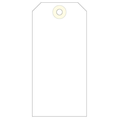 Apli Pack de 1.000 Etiquetas con Arandela 120x57mm - Cartulina de 160g/m² - Arandela Reforzada - Color Crema