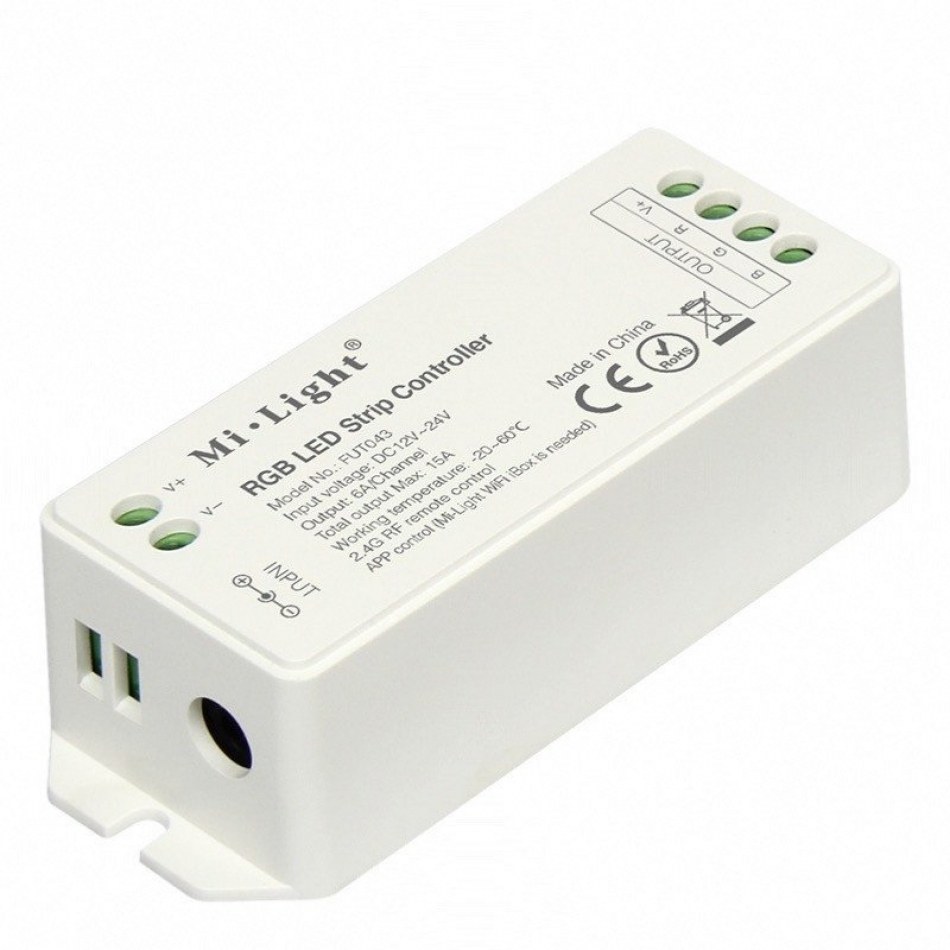 Controlador Tiras Led RGB 12V/24V 15Amax 2,4Ghz