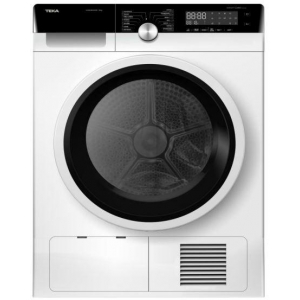 Secadora de condensación Teka SCK 70820, 8kg, clase B, 47.3 kWh año, 14 programas, luz tambor, display, blanco y negro