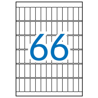 Apli Etiquetas A5 Blancas 12.0 x 30.0mm 15 Hojas