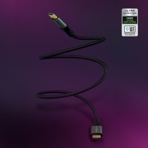 CABLE HDMI 2.1 CERTIFICADO ULTRA HS M-M NEGRO 1 M