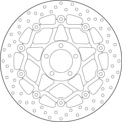 Disco de freno flotante Brembo 78B408A1 78B408A1