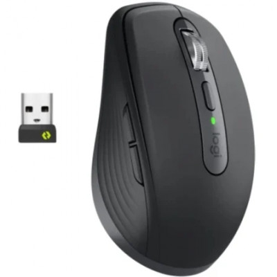 Ratón Inalámbrico Logitech MX Anywhere 3S For Business/ Batería recargable/ Hasta 8000 DPI/ Grafito