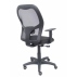 Silla Alocén Malla Negra Asiento Bali Negro Brazos Regulables Ruedas De Parqué
