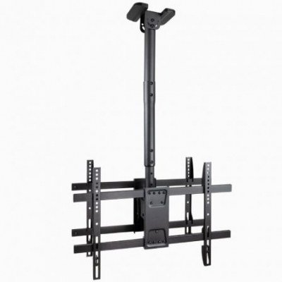 Soporte de Techo Giratorio/ Inclinable/ Nivelable TooQ LPCE2286TSLI-B para 2 TV de 43-86/ hasta 100kg