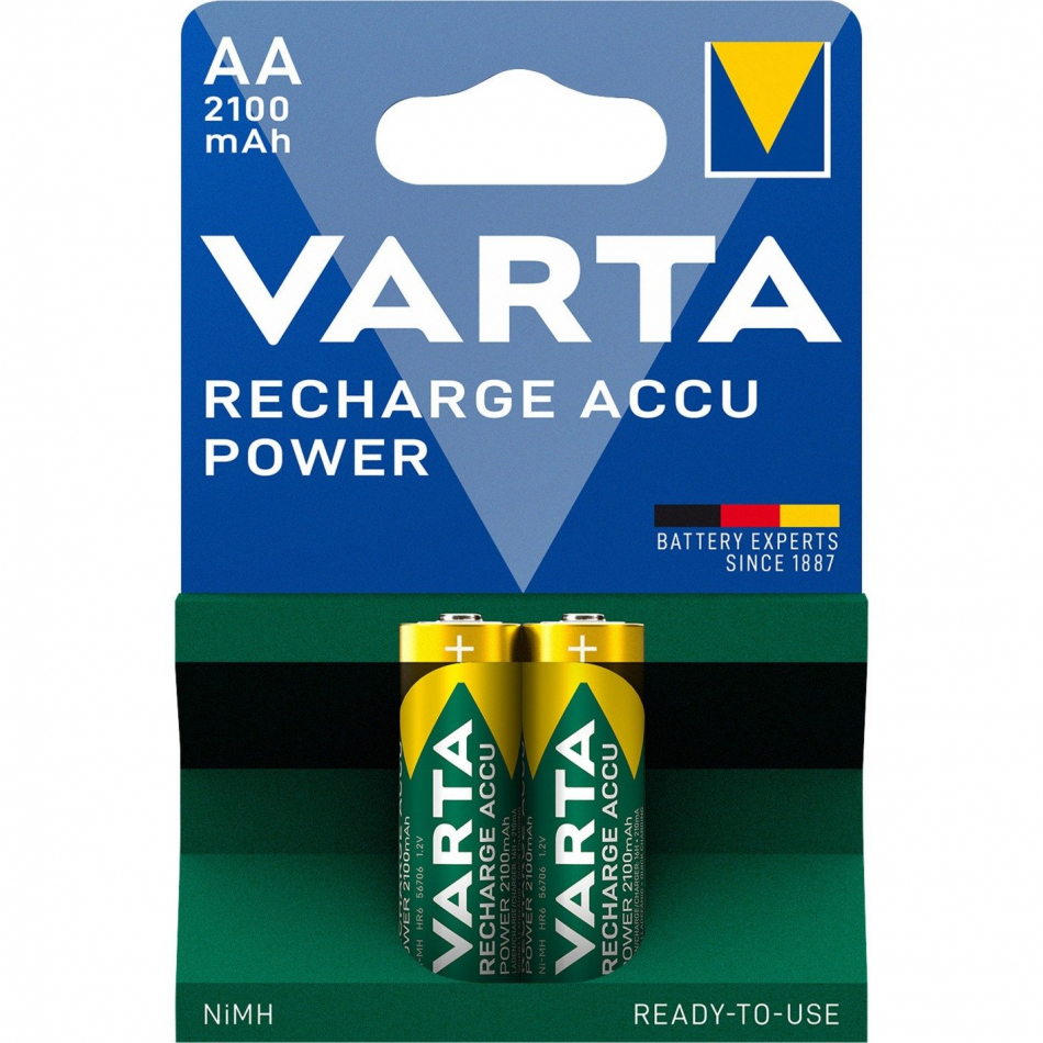 Bateria R06 AA NiMh 2100mAh 1,2V VARTA (2 und) 56816101402