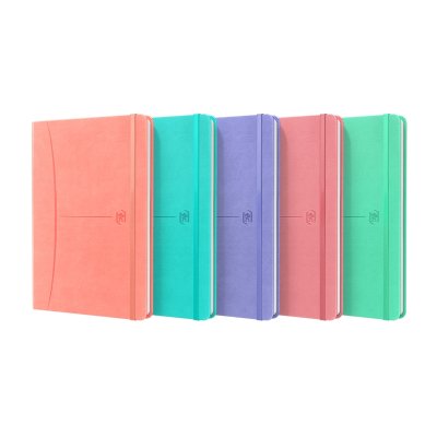 Oxford Signature Cuaderno Cosido Tapa Extradura A5 - 80 Hojas - Tapa Resistente - 1 Linea - Colores Surtidos