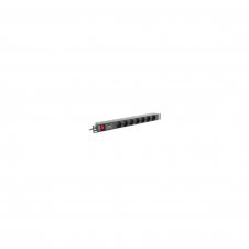 LANBERG PDU-07F-0200-BK UNIDAD DISTRIBUCION ALIMENTACION 16A 7XSCHUKO RACK 1U PARA ARMARIO 19P
