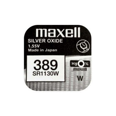 Pila Reloj 389 MAXELL Oxido Plata SR1130SW