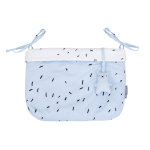 Cesta de pañales con lazos Bear with me Azul