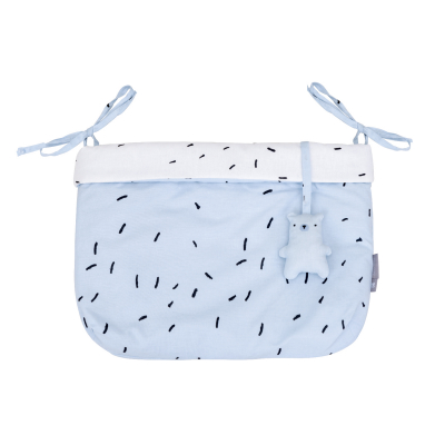 Cesta de pañales con lazos Bear with me Azul