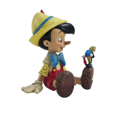 Figura enesco disney pinocchio sentado & pepito grillo