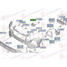 SOPORTE CENTRAL PARA PARACHOQUE DELANTERO(O)