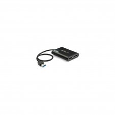 StarTech.com Adaptador Gráfico Externo USB 3.0 a DisplayPort Doble - 4K 60 Hz - negro