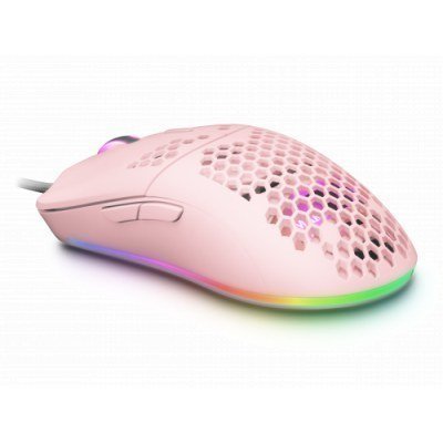 Ratón Gaming Mars Gaming MMAXP/ Hasta 12400DPI/ Rosa