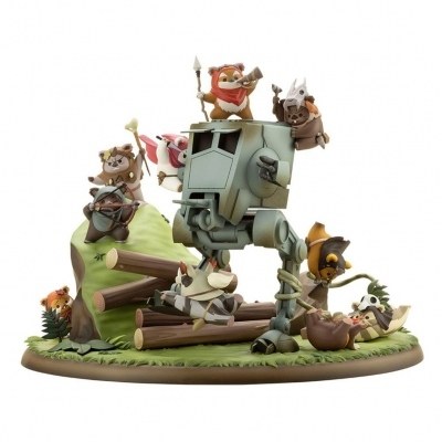 Figura kotobukiya star wars batalla de endor pequeños rebeldes ewoks