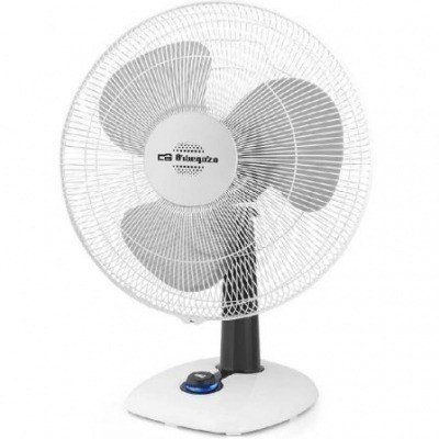VENTILADOR DE SOBREMESA ORBEGOZO TF 0133 - 40W - Ø30CM - 3 VELOCIDADES - OSCILACIÓN Y REGULABLE EN INCLINACIÓN - SILENCIOSO
