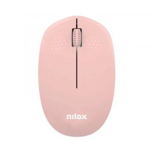 Ratón Nilox inalámbrico 1000 DPI rosa