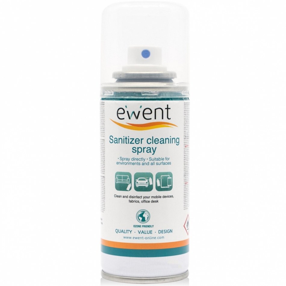 Ewent EW5676 Detergente en spray desinfectante para superficies 400ml