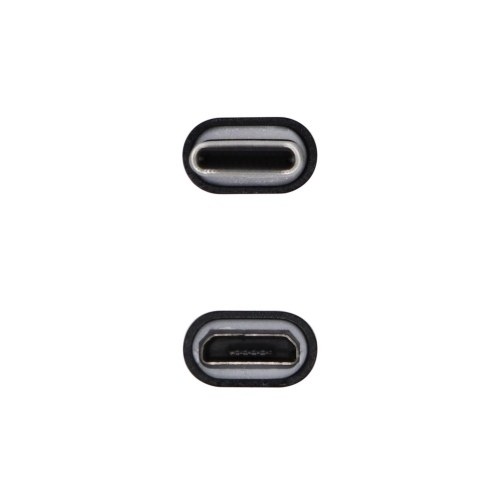 AISENS - MINI ADAPTADOR USB-C USB 2.0, TIPO MICRO-B/H-USB-C/M, NEGRO