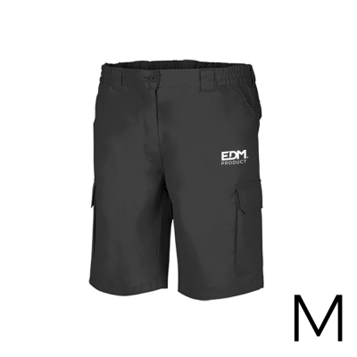 *merchandising* bermuda negra talla-m serigrafiada edm