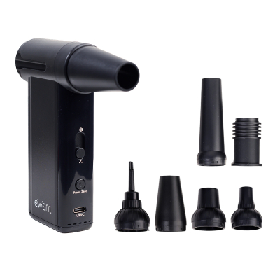EWENT EW5681 Pistola Aire Comprimido, bomba de vacio, inflador 8 Vel. 130000 RPM
