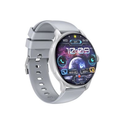 Smartwatch XO J11 - Pantalla redonda HD 2.06 | Always On Display | Asistente de voz | Llamadas Bluetooth | IP68 | Color plata