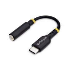 StarTech.com Adaptador de Audio USB-C a 3,5mm TRRS Minijack - Adaptador de Audio USB Tipo C para Auriculares con Micrófono - DAC de 32bits - de Port